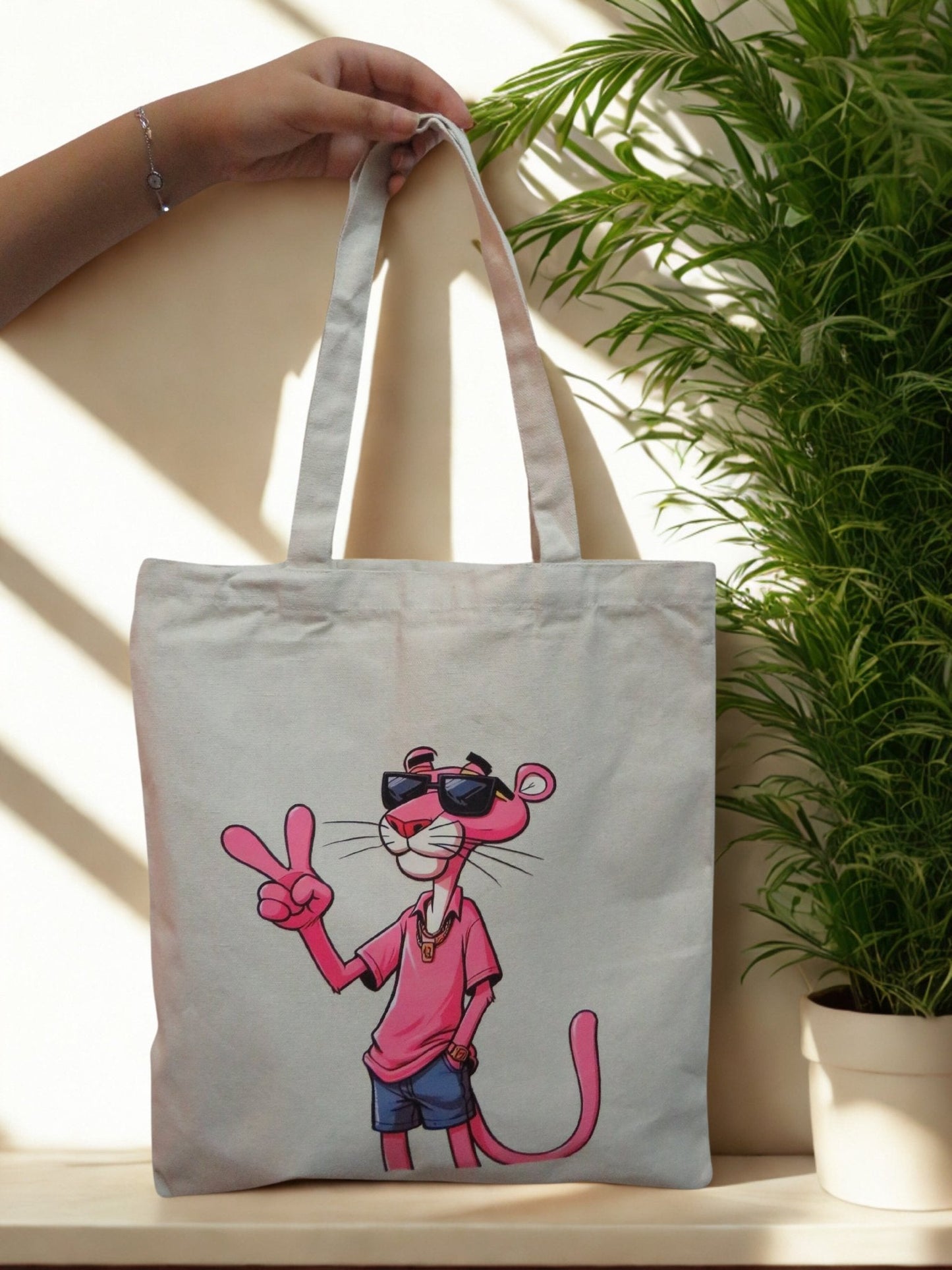 Cool Pink Panther Tote Bag - Zesty Kala