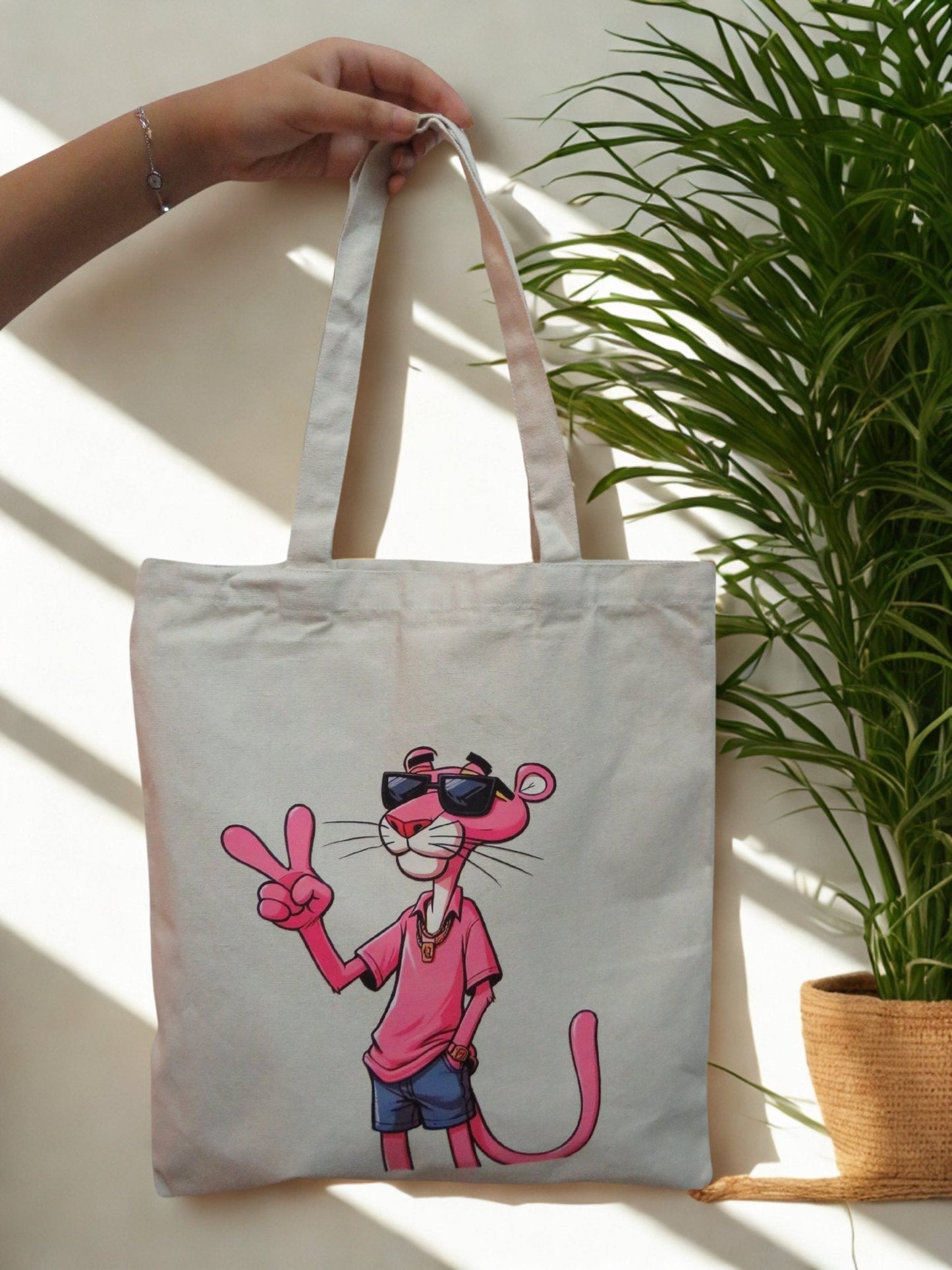 Cool Pink Panther Tote Bag - Zesty Kala