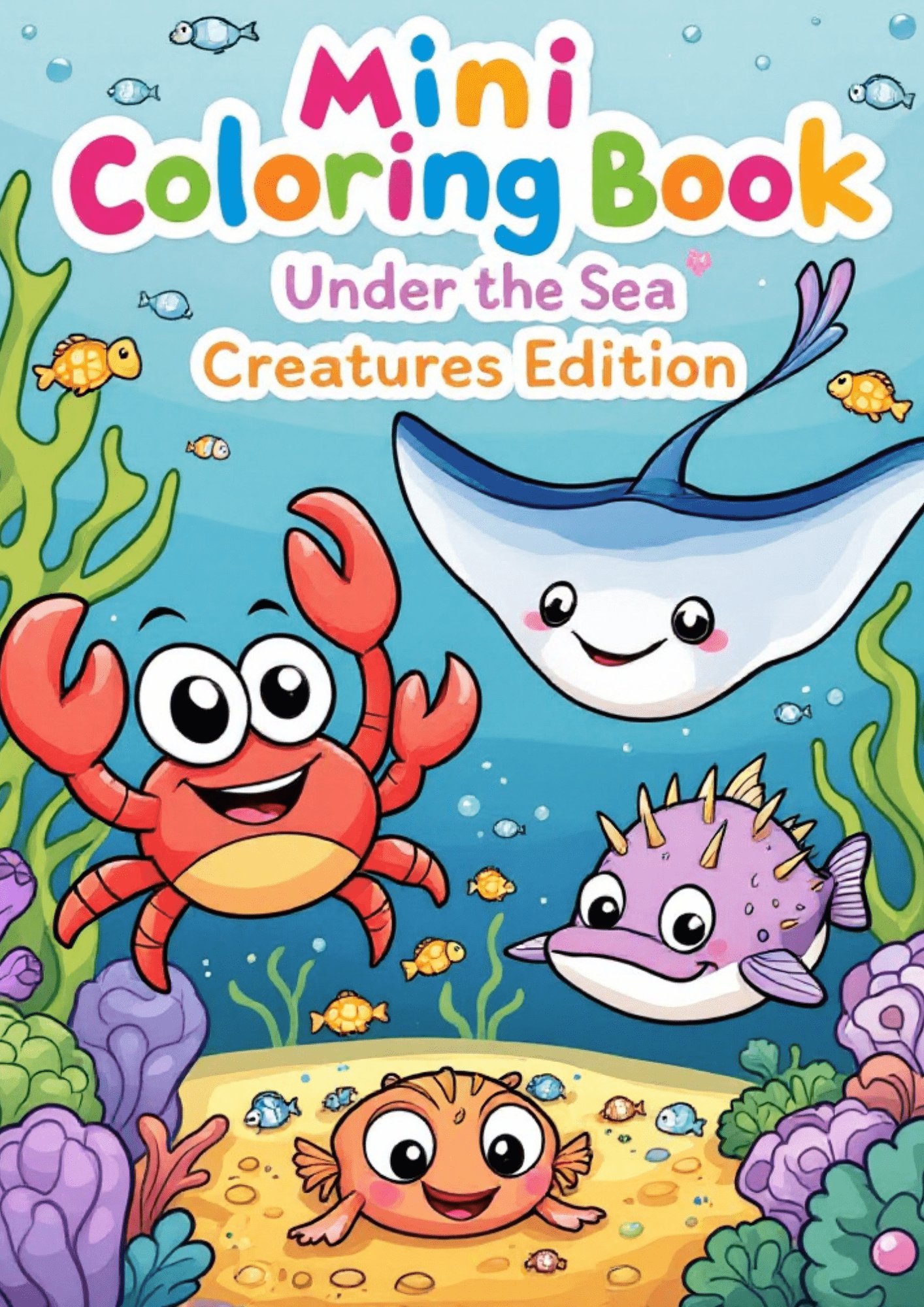 Mini Coloring Book – Under the Sea Creatures Edition - Zesty Kala