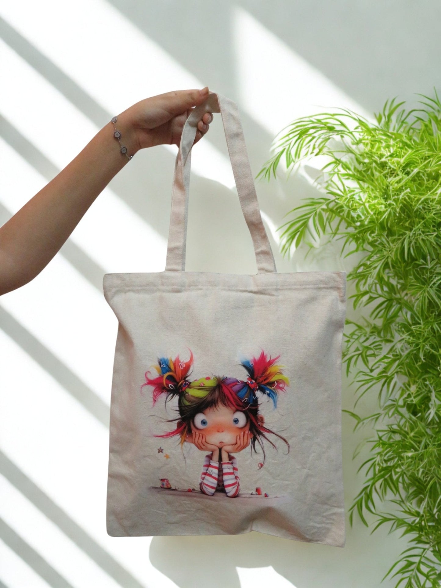 Pop Of Pigtail Tote bag - Zesty Kala