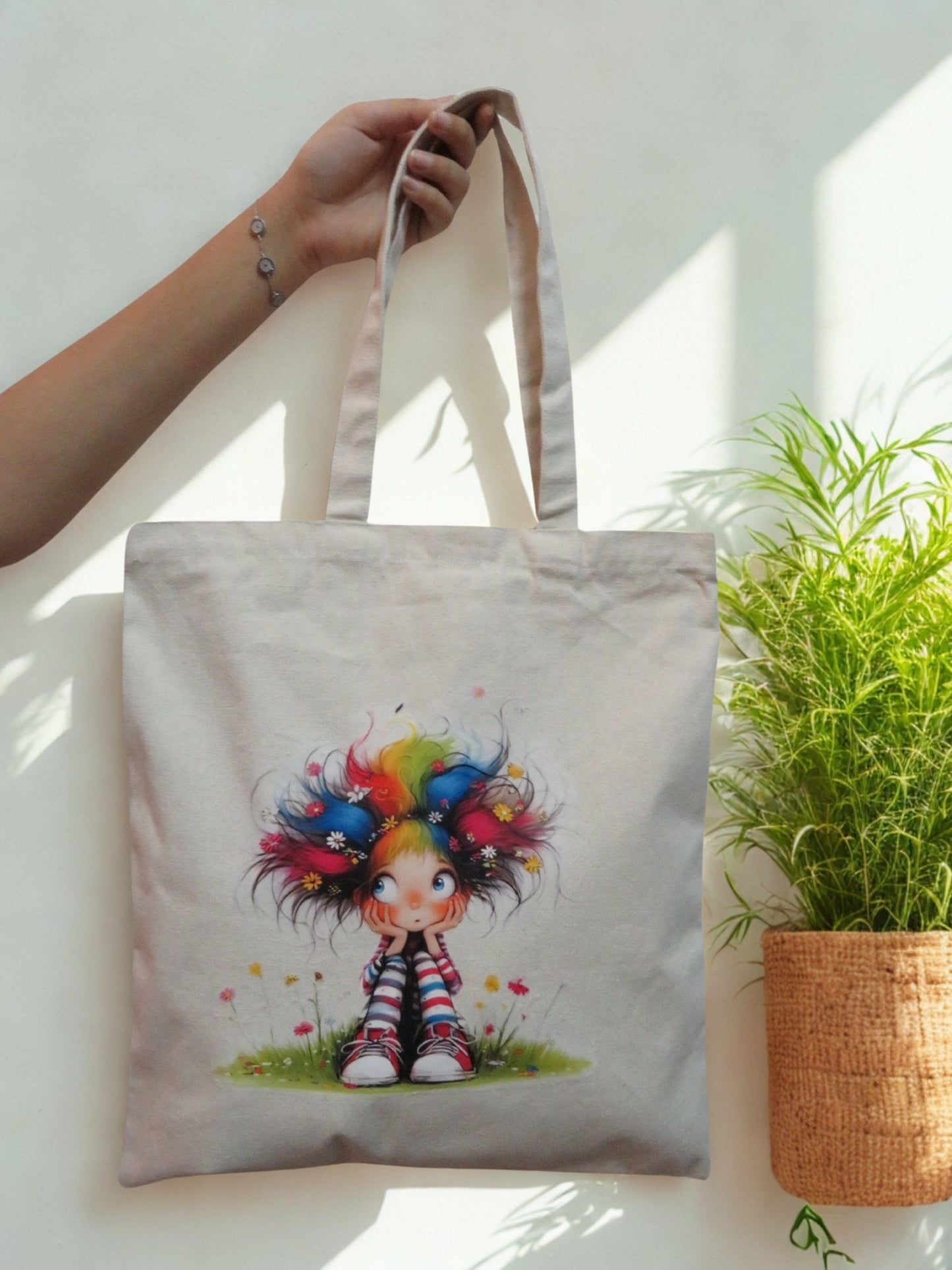 Pop Of Pigtail Tote bag - Zesty Kala