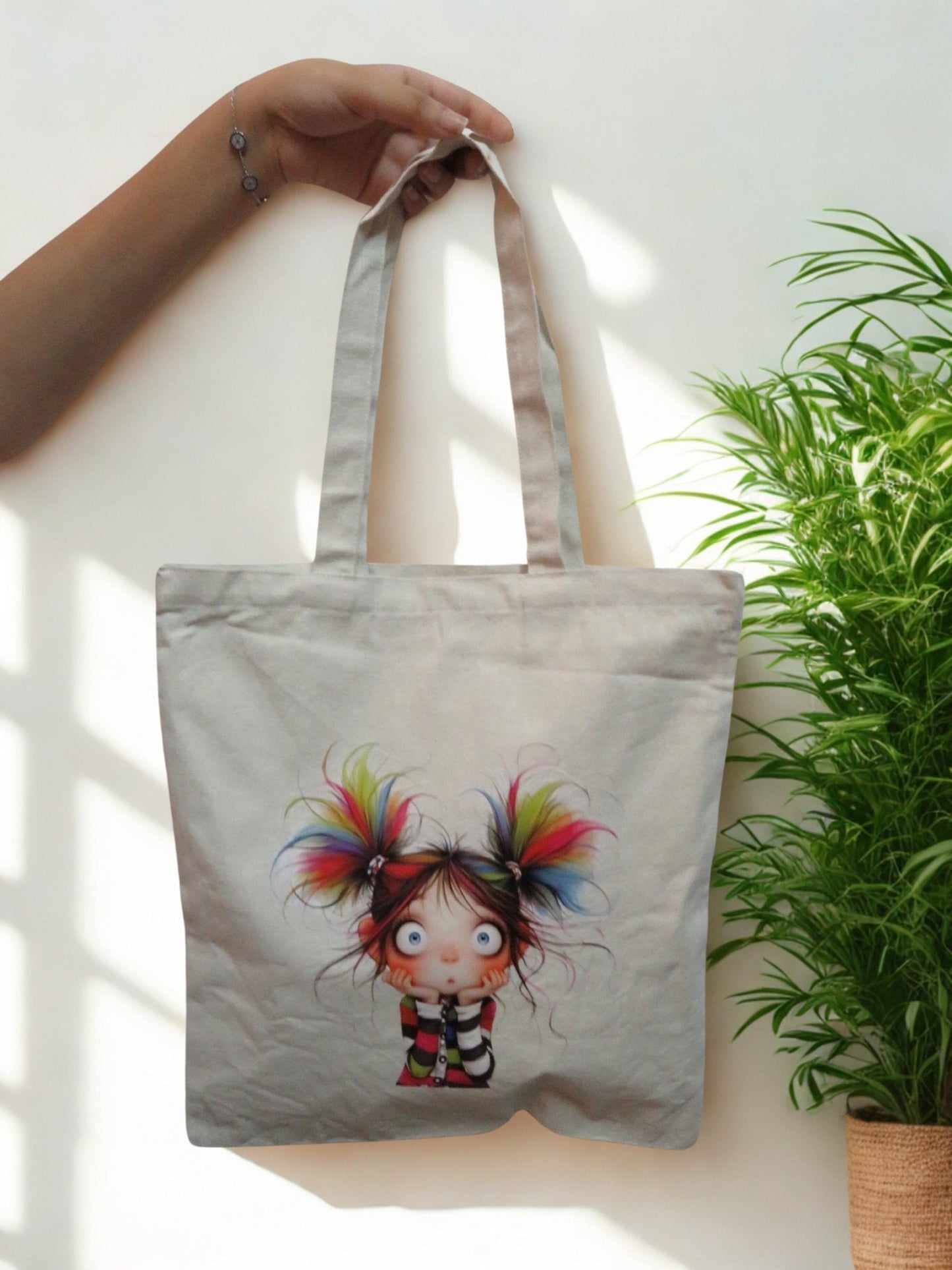 Pop Of Pigtail Tote bag - Zesty Kala