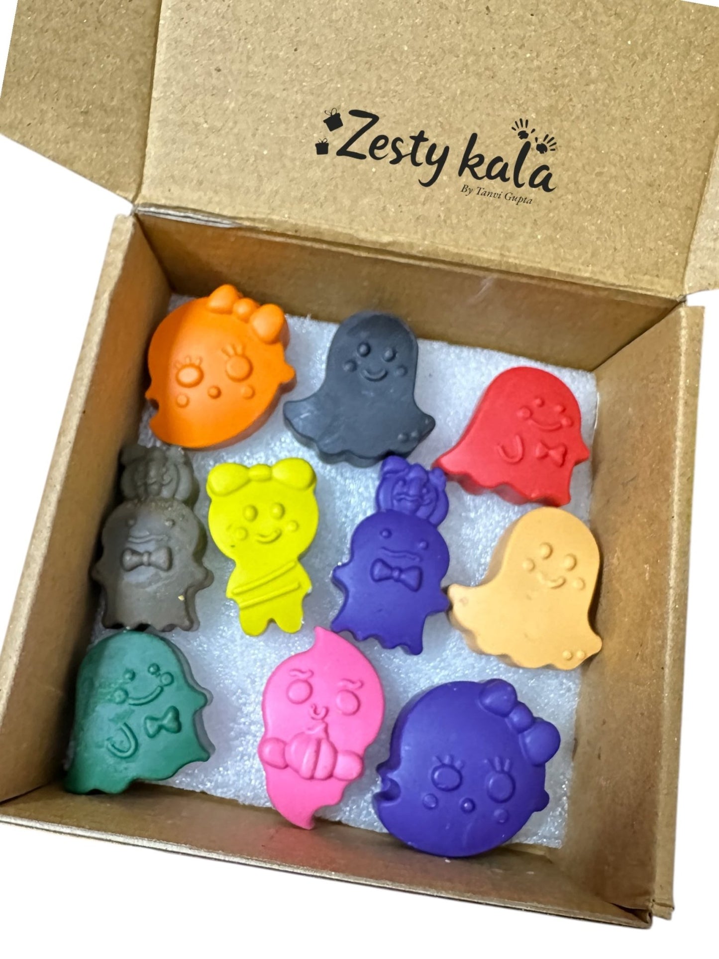 Spooky Ghost Crayons - Zesty Kala