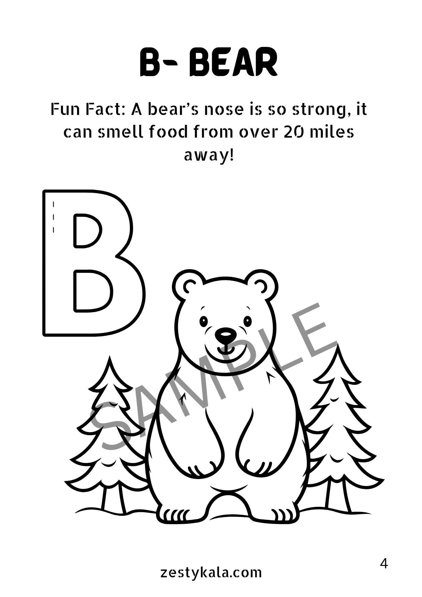 Wild Wonders A to Z: A Fun - Fact Coloring Adventure ! - Zesty Kala