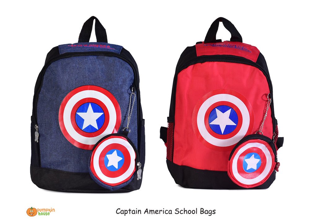 Captain America Themed Bag - Zesty Kala Stationary