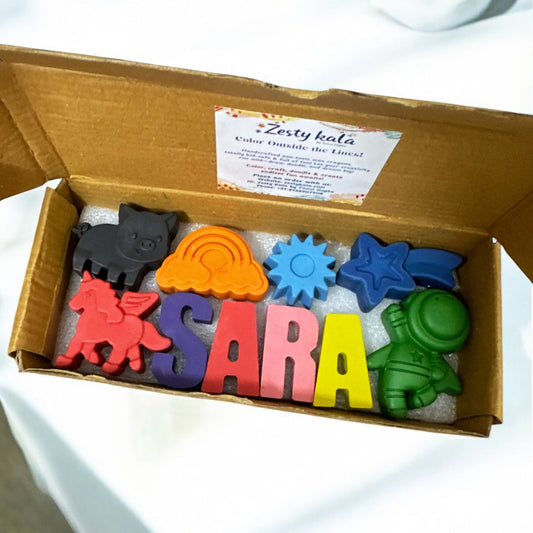 Color Pop Personalized Name Crayons - Zesty Kala