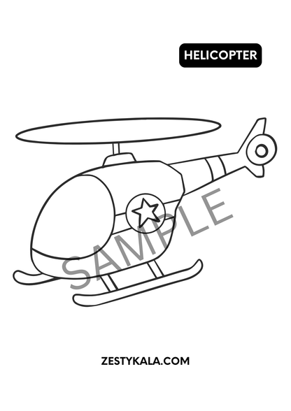 Imagination Station – 6 Theme Mini Coloring Book Set - Zesty Kala
