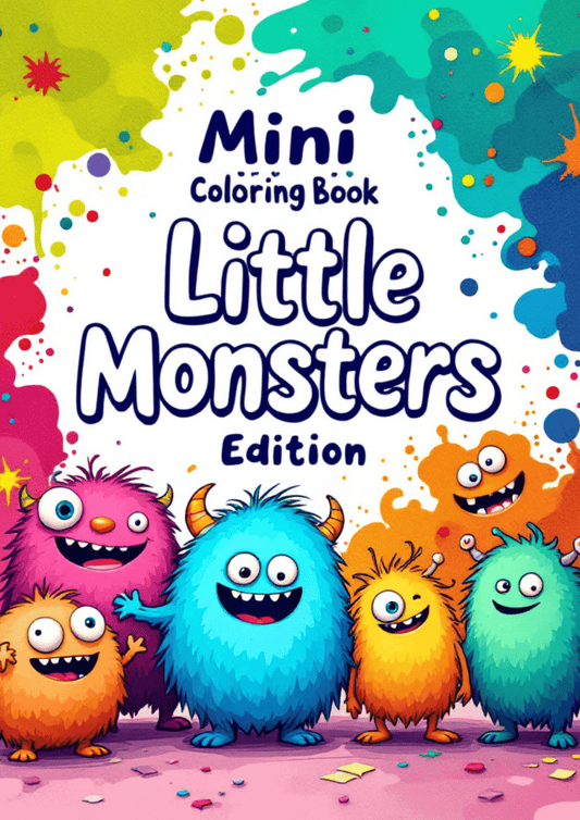 Mini Coloring Book - Mini Monster Edition - Zesty Kala