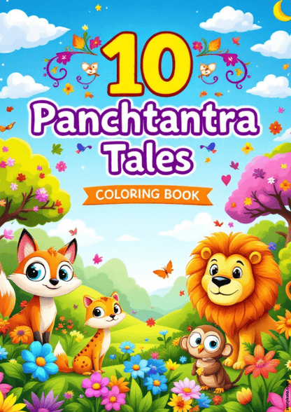 Panchtantra Tales: Coloring Book - Zesty Kala