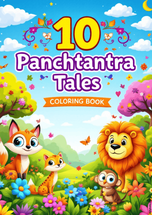 Panchtantra Tales: Coloring Book - Zesty Kala