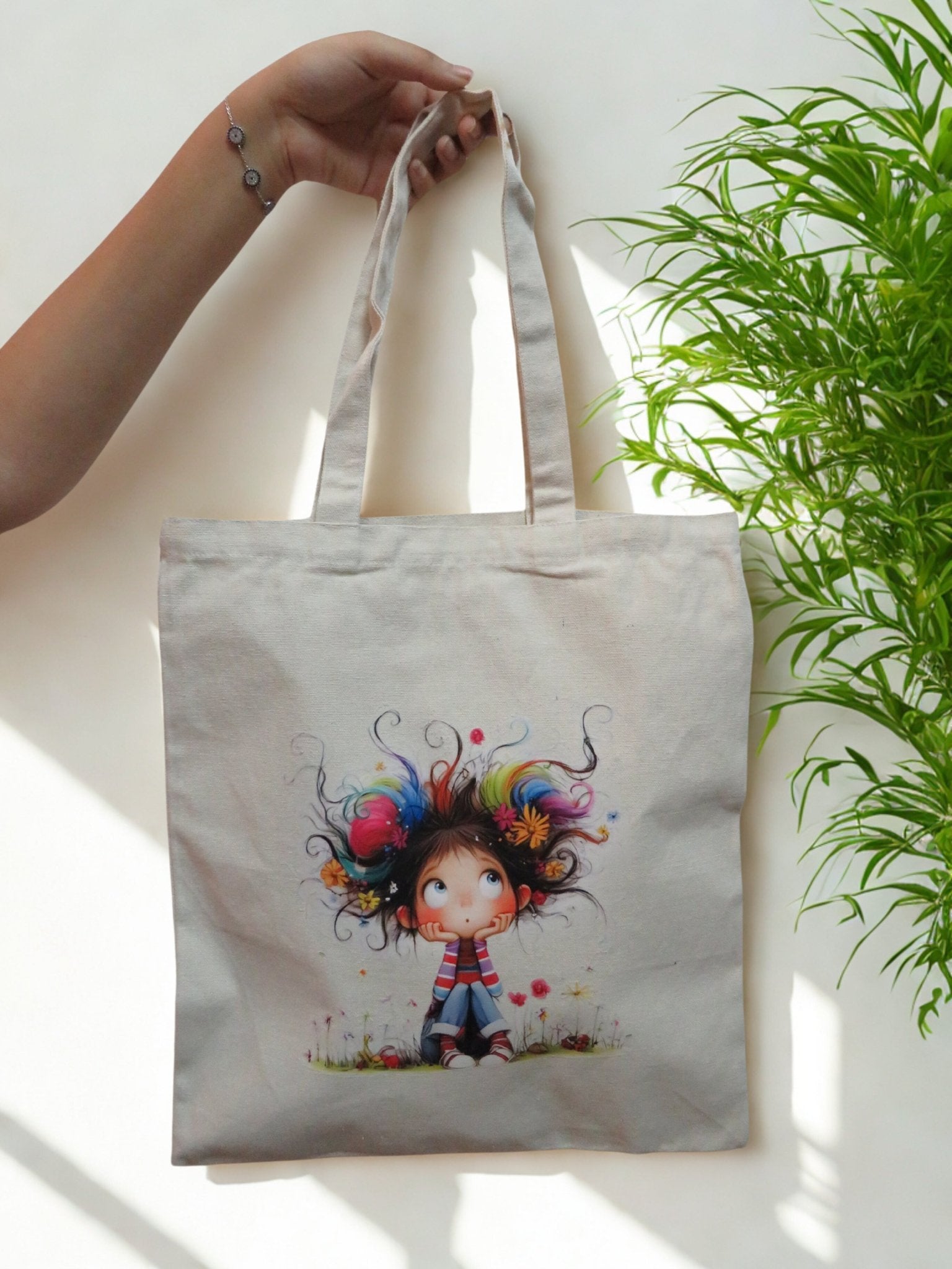 Pop Of Pigtail Tote bag - Zesty Kala