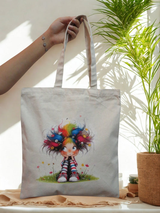 Pop Of Pigtail Tote bag - Zesty Kala