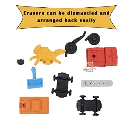 Snappy Rubs : Unique Apart and Fit Puzzle Erasers - Zesty Kala Stationary